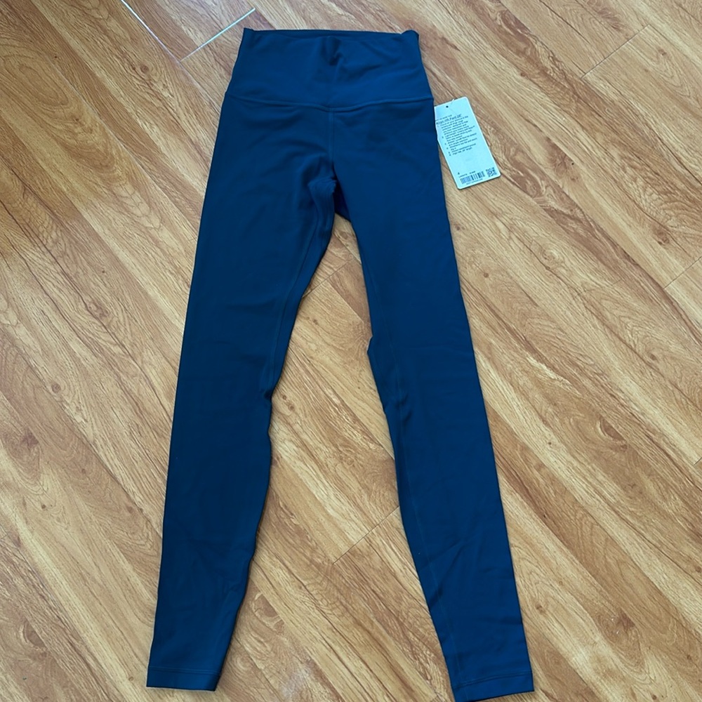 Lululemon Align High Rise 28” size 4 submarine green blue? New